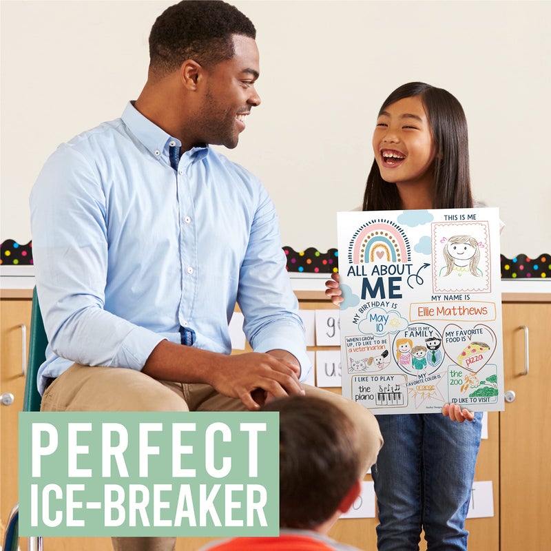 Hadley Designs 20 Boho Read All About Me Posters For Elementary School Posters - All About Me Posters Elementary School Supplies For Teachers For Classroom, Star Student Posters Elementary Classroom Supplies - Image 2